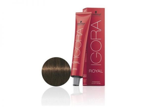 SCHWARZKOPF IGORA ROYAL COLOR CREME ΚΑΣΤΑΝΟ ΑΝΟΙΧΤΟ ΜΑΡΟΝ ΜΑΤ 5-63