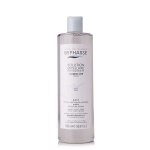 SOIN DU VISAGE BYPHASSE MICELLAR MAKE-UP REMOVER SOLUTION ACTIVATED CHARCOAL DETOX 500ML