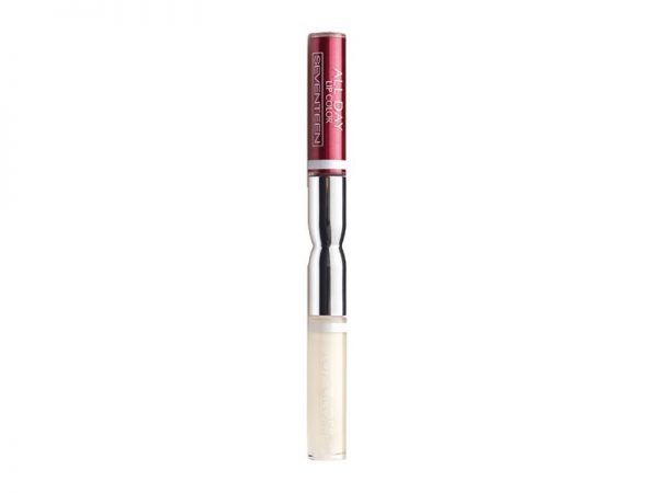 SEVENTEEN ALL DAY LIP COLOR & TOP GLOSS RED AMARANTH METAL NO. 49