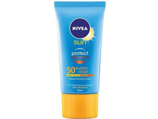Nivea Sun Protect & Bronze SPF50+ Natural Tan Face Cream 50ml